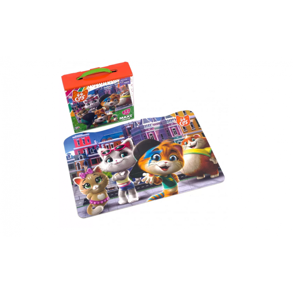Детская настольная игра "Макси пазлы 44 Cats" VT1722-02, 12 деталей