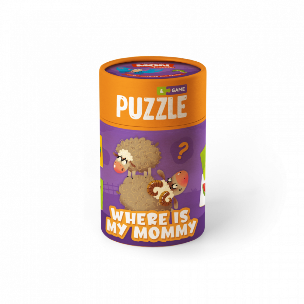 Детский пазл/игра Mon Puzzle "Где моя мама" 200101, 10 пазлов