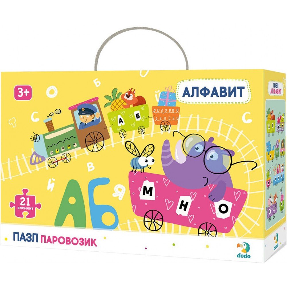 Детские пазлы Азбука Паровозик DoDo R300148 на рус языке