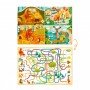 Детский развивающий пазл и игра Mon Puzzle "Обсервационный Как звери времена года встречали" 200110