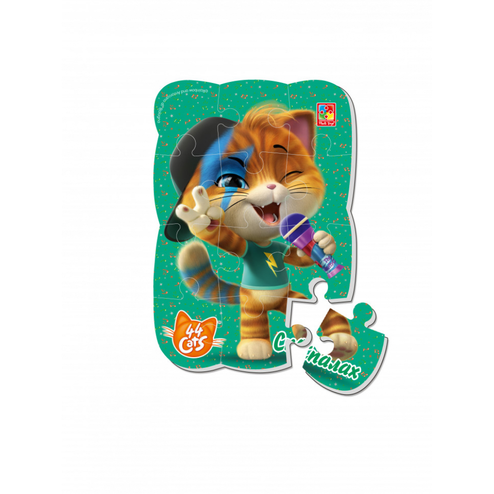 Пазлы магнитные А5 "44 Cats Вспышка" VT3205-82 укр