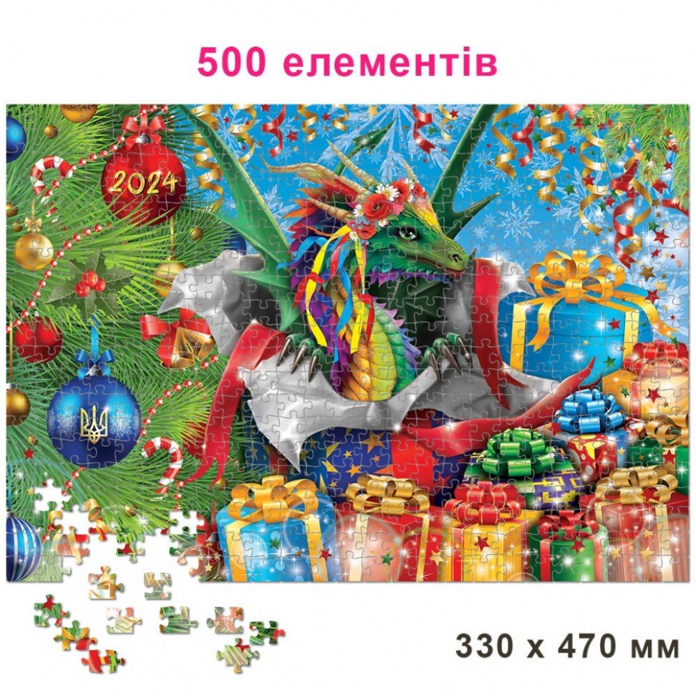 Детский пазл "Год Дракона" 84856, 500 элементов