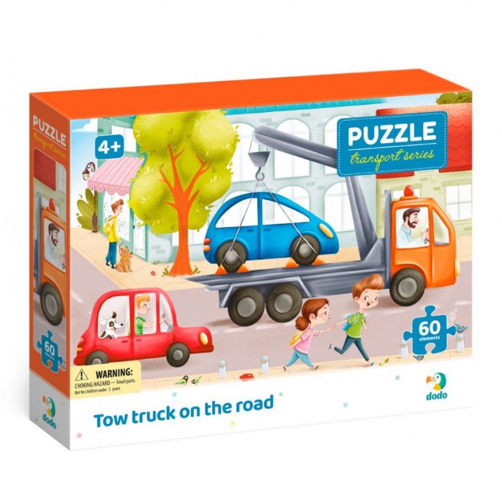 Пазлы «Эвакуатор на дороге» DoDo Toys 300550 60 эл.
