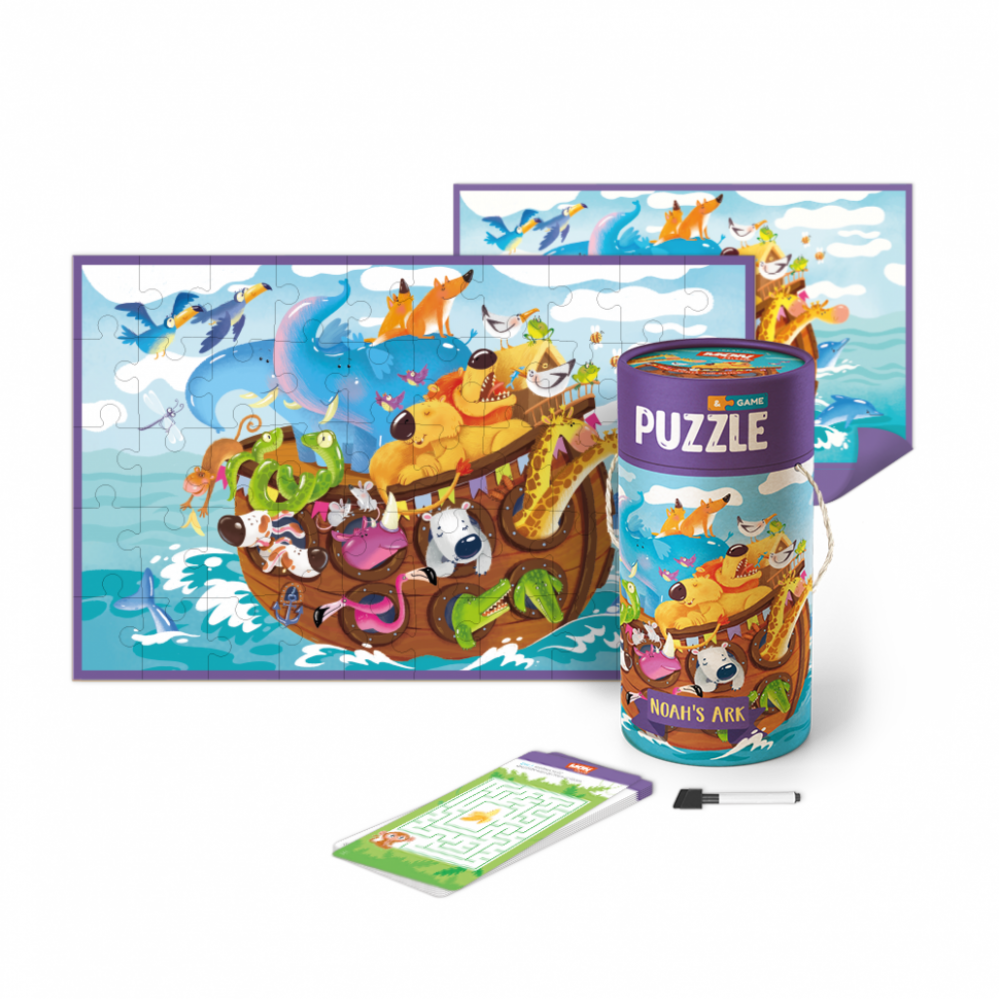 Детский пазл/игра Mon Puzzle "Ноев ковчег" 200114, 50 деталей