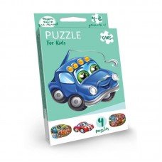Детские развивающие пазлы "Puzzle For Kids" PFK-05-12, 2 картинки Машинка синяя 