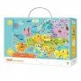 Детский пазл "Карта Европы" DoDo 300129 украинская версия