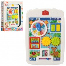 Игрушечный планшет 65080, часы, трещотка, со звуковыми эффектами