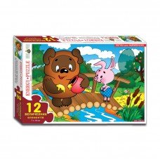 Игра-пазл "Винни-Пух" Упаковка: коробка 86102 12 эл