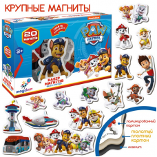 Детский набор магнитов Щенячий патруль "Веселые приключения" Magdum ML4034-01 20 шт