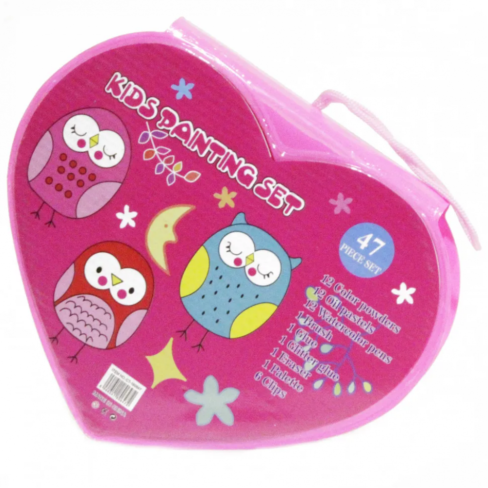 Детский набор для творчества и рисования MK 3918-3 с красками Owls