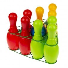 Игровой набор для боулинга "Радуга 9" 0732, кегли - 9 шт, шар