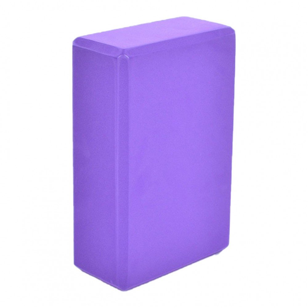 Блок для йоги MS 0858-11 EVA, Черный (Фиолетовый)