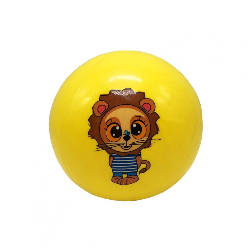 Мяч детский Животные Bambi RB2111 6" диаметр 15 см (Желтый )