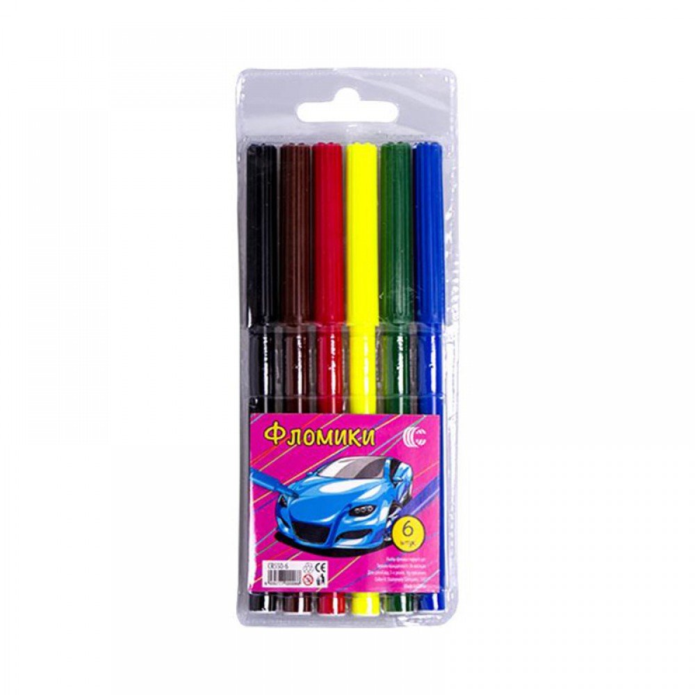 Детские Фломастеры "Фломики" COLOR-IT CR550-6 6 цветов