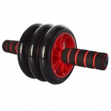 Тренажер колесо для мышц пресса MS 0873 диаметр 14 см Красный
