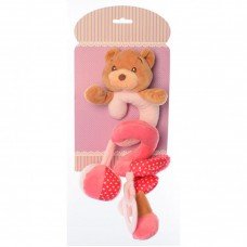 Подвеска на детскую кроватку X16403 плюшевая Мишка розовый X16403BPink