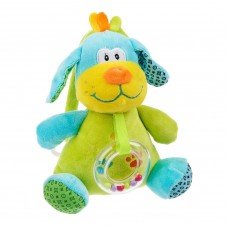 Погремушка - мягкая игрушка Bambi C20560 с музыкальным механизмом (Собачка Лаки)