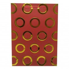 Подарочный пакет 2371L, 40 х 30 х 0,1 (Красный)