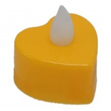 Декоративная свеча "Сердце" CX-19 LED, 3см (Желтый)