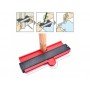 WZORNIK SZABLON MIARA KSZTAŁTÓW 260mm czerwony
