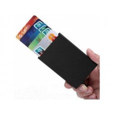 Czarny card holder etui na karty aluminiowy rfid