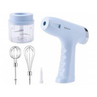 Rozdrabniacz do czosnku mikser ładowany usb niebie