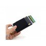 Aluminiowy Cienki Portfel RFID Etui Karty czerwony