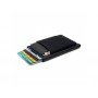 Aluminiowy Cienki Portfel RFID Etui Karty czerwony