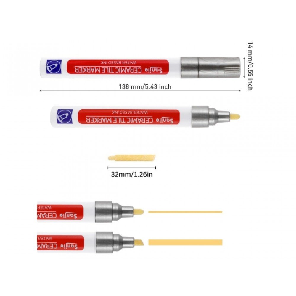 Jasno szary marker do fug wodoodporny renowacji Jasno szary marker do fug wodoodporny renowacji