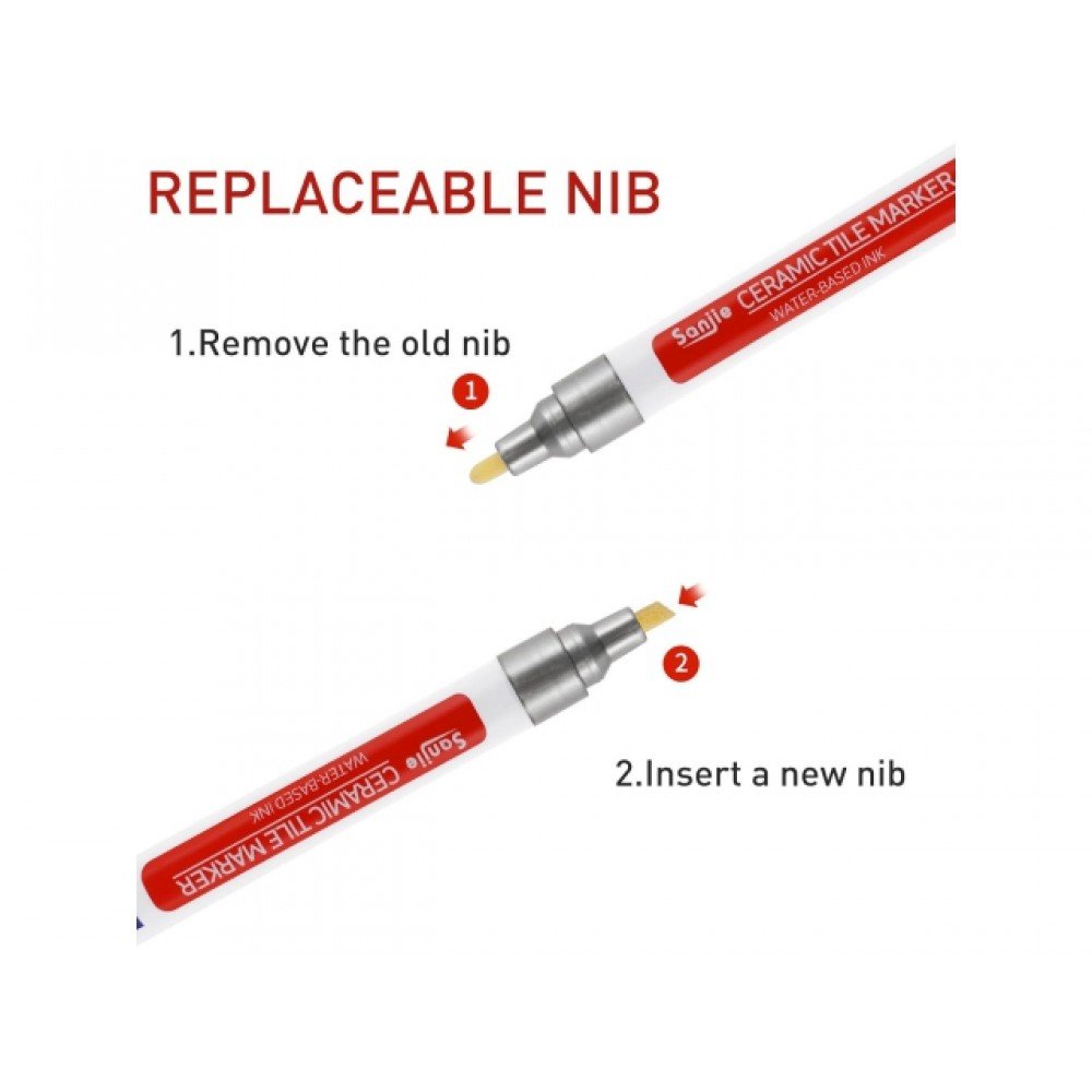 Jasno szary marker do fug wodoodporny renowacji Jasno szary marker do fug wodoodporny renowacji