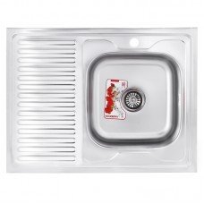 Мойка кухонная ZERIX Z8060R-08-180MD MICRO DECOR ZS0610 