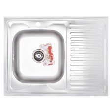 Мойка кухонная ZERIX Z8060L-08-180MD MICRO DECOR ZS0605 