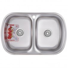 Мойка кухонная ZERIX Z7749-08-180E satin ZM0565 