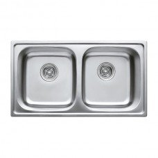 Мойка кухонная HAIBA 78x43 DOUBLE satin HB0569 