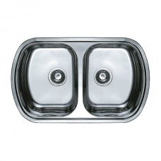 Мойка кухонная HAIBA 80x49 DOUBLE decor HB0572 
