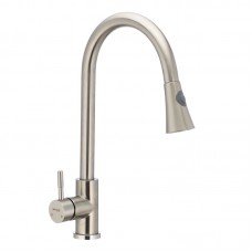 Кухонный смеситель с выдвижной лейкой MIXXUS SUS 014-B SS0023 