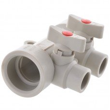 Коллектор 2-way с шаровыми кранами 40x20 PPR KOER K0169 PRO KP0219 
