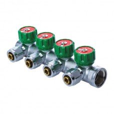 Коллектор вентильный с фитингом KOER KR 1122-4 1”x4 WAYS KR2655 