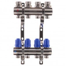 Коллекторный блок с термостатич клапанами KOER KR 1100-04 1”x4 WAYS KR2630 