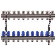 Коллекторный блок с термостатическими клапанами KOER KR 1100-11 1”x11 WAYS KR2637 
