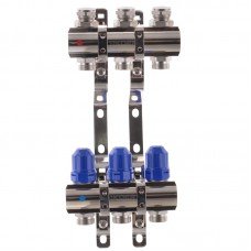Коллекторный блок с термостатич клапанами KOER KR 1100-03 1”x3 WAYS KR2629 