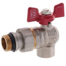 Кран с американкой 1/2" "антипротечка" KOER KR 228-Gi угловой KR0196 