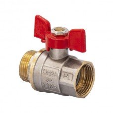 Кран шаровый FERRO PL 3/4" ГШБ art 607 латунный шар FE0556 