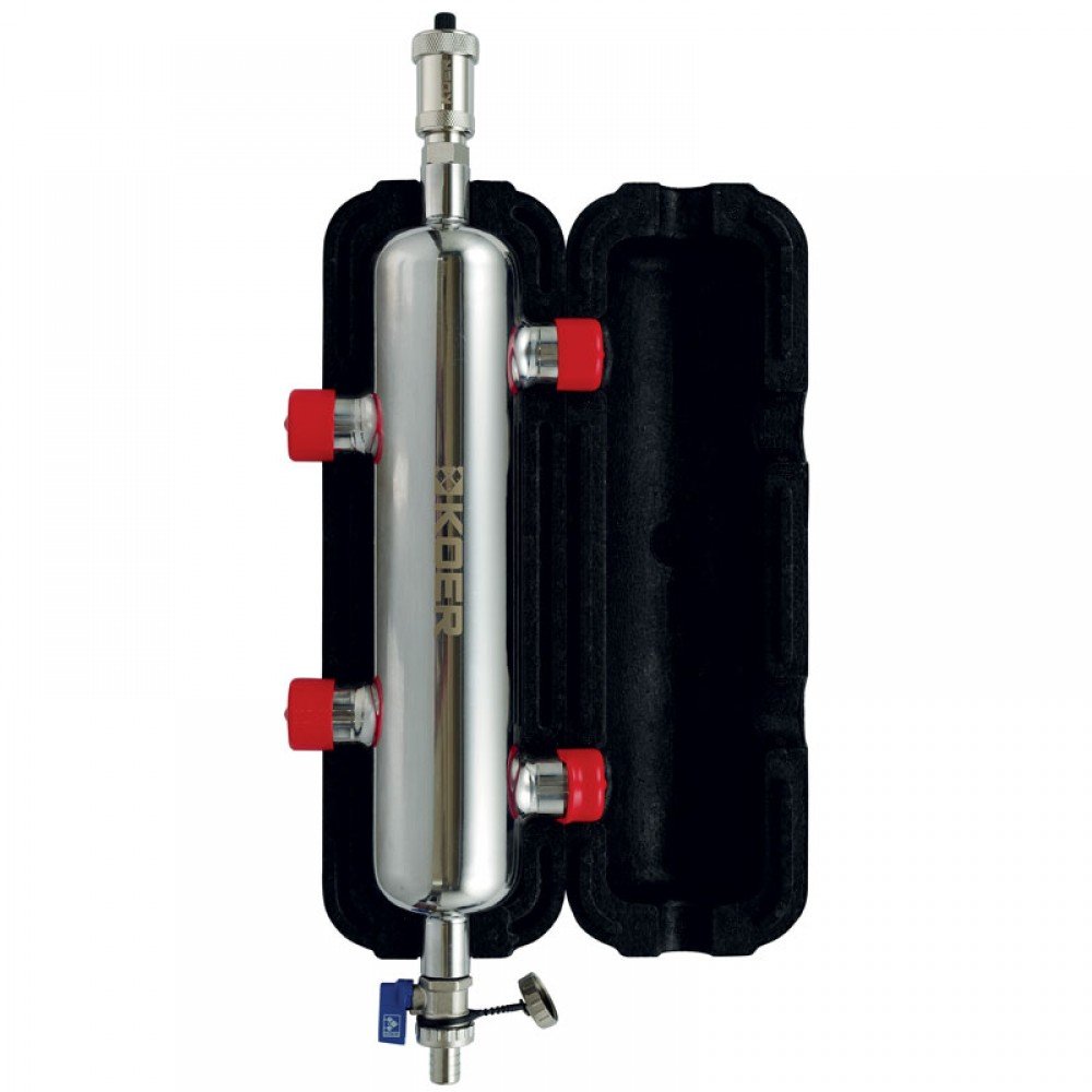 Гидрострелка KOER KR.S1031 2/2 (с воздухоотвод. и дренаж. краном) 1" НР SUS304 (KR2958)
