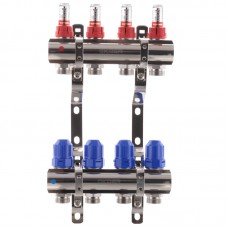 Коллекторный блок с расходомерами KOER KR 1110-04 1”x4 WAYS KR2641 