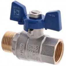 Кран шаровый KOER 1/2" ГШБ KR 218 B синий KR2722 