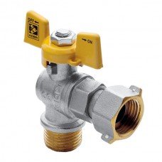 Кран с накидной гайкой 1/2" ГШБ ГАЗ УГЛОВОЙ KOER KR 221 G KR0168 