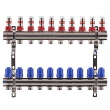 Коллекторный блок с расходомерами KOER KR 1110-10 1”x10 WAYS KR2647 