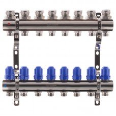 Коллекторный блок с термостатич клапанами KOER KR 1100-08 1”x8 WAYS KR2634 