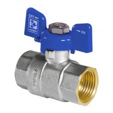 Кран шаровый KOER 1/2" ГГБ KR 217 B синий KR2719 
